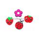 Flower apple strawberry shape food fridge magnets for fruit store orchard promotional gifts
