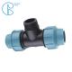 Durable PP Compression Male Tee For HDPE Pipes Water Supply And Irrigation