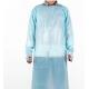Custom Bule Disposable Protective Coveralls , CPE Long Sleeve Plastic Apron
