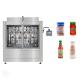Automatic Linear 48-56 Bpm Glass Plastic Bottle 250ml 500ml Bbq Sauce Filling Machine