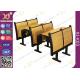 Modern Wood School Desk And Chair For Student / College Classroom Furniture
