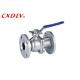 Italy Gas Flanged High Platform Ball Valve DN50 PN16 Stainless Steel