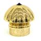Custom Luxury Gold Color Zamak Metal Perfume Bottle Caps With Stone