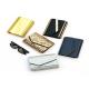 Fashion Ladies Envelope Clutch Bag , Small Size Black And Gold Clutch Bag