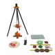 Custom Logo 19 PC Silicone Pretend BBQ Grill Play Kitchen Cook Toy Mini Chef Barbecue Role Playing Set Kids Kitchen Toys Gift