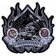 Hook And Loop 120D Twill Motorcycle Biker Patches For Leather Vests