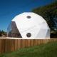 Fireproof PVC Canvas Geodesic Dome Tent Half Round Glamping Bubble Tent