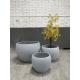 Factory direct sale waterproof large stock light grey plant pots for garden decorations