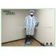 Medical Non-Woven Disposable Lab Coats/Lab Coat For Workers With White Or Blue Color