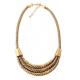 Hot fashion trend _ exaggerated three zinc alloy necklace