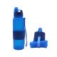 650ML Fitness Collapsible Silicone Water Bottle , BPA Free Roll Up