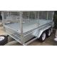 10 X 6 Steel Stock Crate Trailer / Tandem Cage Trailer For Animal Transport