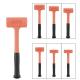 two color dead blow hammer, steel and rubber hammer, two color dead blow mallet