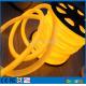 360 degree waterproof led tube amber 24v round flexible neon tube 25mm pvc hose yellow