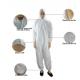 Anti Virus Disposable Protective Clothing Non Woven Disposable White Coveralls