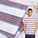 Good Quality Fabric Breathable And Pure Cotton Skin-Friendly Striped Cotton Fabric For T-Shirt