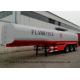 Liquid Flammable Petrol Oil Tank  Semi Trailer 3 Axles For Diesel Gasoline ,Oil , Kerosene 44000Liters Transport