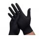 Disposable Black Nitrile Food Service Gloves Industrial Use 9 Inches