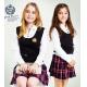 white adult Cotton School Uniforms Customized student skirts for girls
