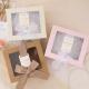 Ribbon White Cardboard Cosmetic Box With PVC Window Cosmetic Paper Box Packaging