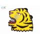 Merrow Embroidery Logo Badge Custom Animal Tiger Shaped Single Felt Fabric