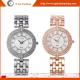 YQ10 Luxury Rose Gold Watch Silver Color Watches Girls Woman Stainless Steel