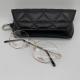 Spectacle  Diamond Embossed Synthetic PU Leather Fabric Soft sunglasses Case
