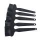 Black Color Static Dissipative Brushes , ESD Clean Room Brushes Elastic Fuction