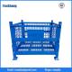 Industrial stackable warehouse storage containers/wire mesh containers