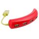 Cartoon Eggplant Shape Usb 2.0 High Speed Hub 4 Ports