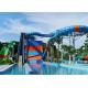Four Person Huge Water Slide Corrosion Resistance Benzene Type Gel Coat Surface