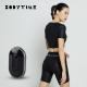 Moisture Wicking Wireless  EMS Womens Fitness Clothing BODYTIME Black Running Tops