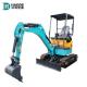 1 Ton 2 Ton 3 Ton 4 Ton Mini Excavator Digging Small Micro Digger Machine