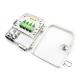 White FTTH Indoor And Outdoor 8F/8Port/8 core Fiber Optic Distribution Box