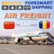 2 - 3 Days Transit China To Romania International Air Freight Forwarder