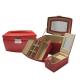 High end and elegant PU leather jewelry box for wholesale from manufacturer
