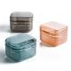 PC Material Denture Bath Box , Cute Denture Cups With Strainer Basket