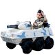 Kids Electric Toy Tank Riding Toy Electric Tank 12V 6X6 Wheels PP Plastic Type