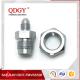 qdgy steel material with chromed plated coating -3 AND -4 AN  SAE Brake Adapter Fittings TEE 7/16 X 24 I.F.FEMALE