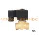 2 Way NC Diaphragm Pilot Operated Brass Solenoid Valve 24V 220V