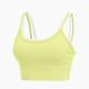 Oem Factory Manufacturer Custom Logo Ladies Sports Bras Yellow Pink Leisure Womens Workout Vest