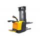 Automatic Ride On Electric Pallet Stacker AC Motor 1500kg Yellow Color