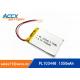 103448pl 3.7v lipo battery with 1550mAh for MP3 MP4 player polymer battery