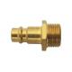 High Durability Air Pressure Quick Release Plug Male Thread Connect Brass Construction MS 58