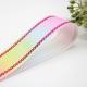 3.8cm  Hair DIY accessories Flower Bakery Wrapping Gold Silver Edge Rainbow Ribbon