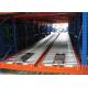 Stable Gravity Warehouse Roller Racking Systems Corrosion Resistance Blue Orange