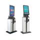 Online Access Airport Check In Kiosk System With Card Reader And Printer