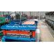 0.18mm - 0.2mm Thickness Corrugated Sheet Forming Machine With Hydraulic Cutting Device
