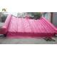 Garden 0.55 Mm PVC PVC Tarpaulin Inflatable Water Slide For Kids Pink Color Customized