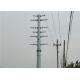 33kv Galvanized Octagonal 16m Steel Electric Power Pole With Sleeve Join Type